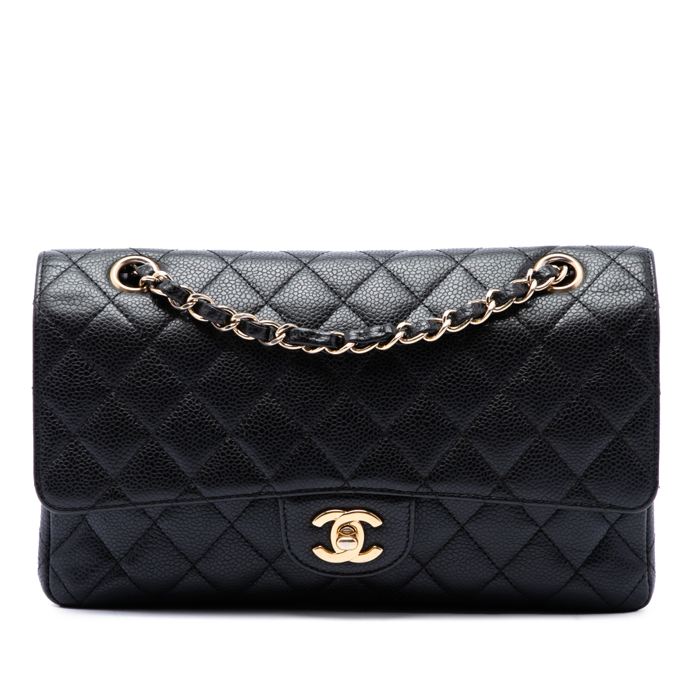 Pre-Loved Chanel Medium Classic Caviar Double Flap
